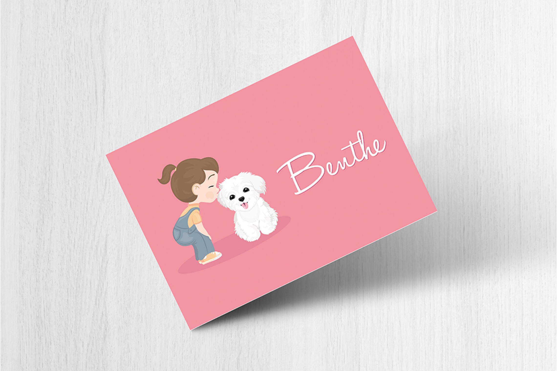 Meisje met hondje